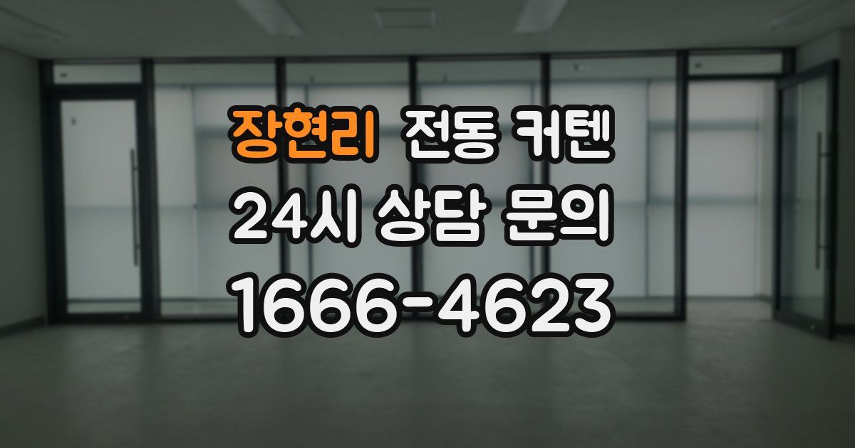 장현리 전동 커텐