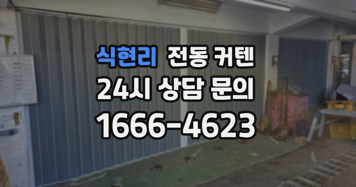 식현리 전동 커텐