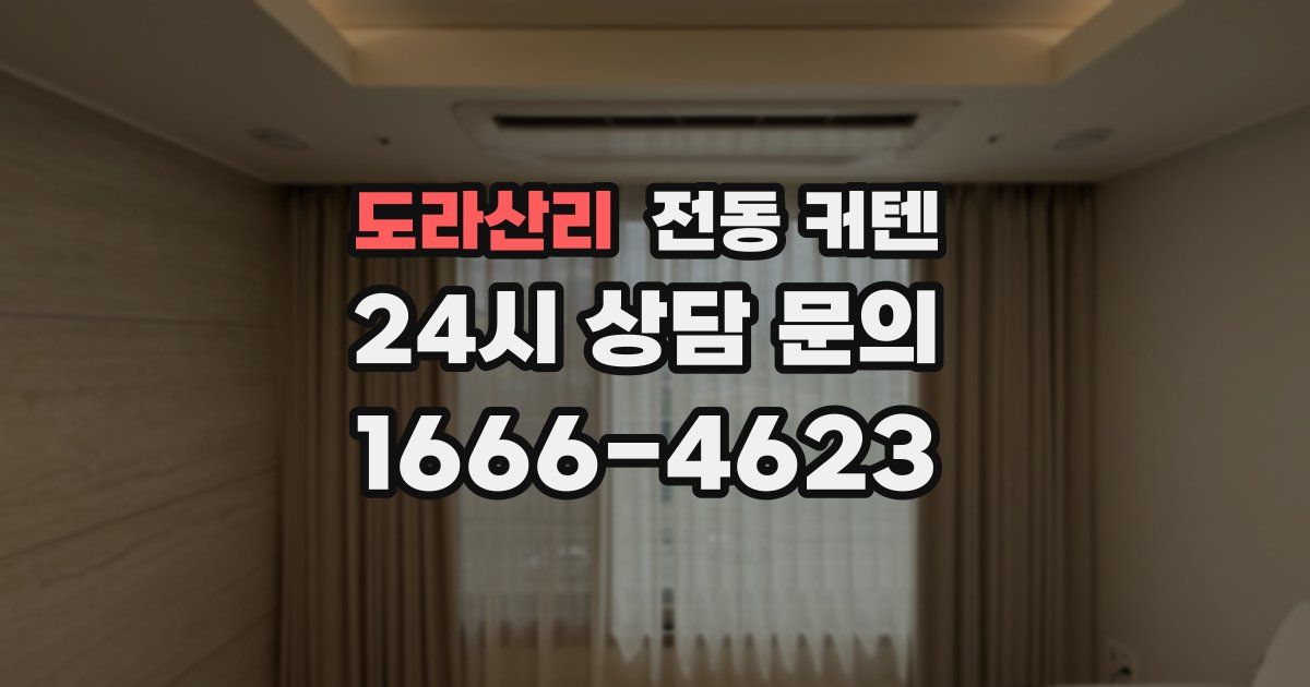 도라산리 전동 커텐