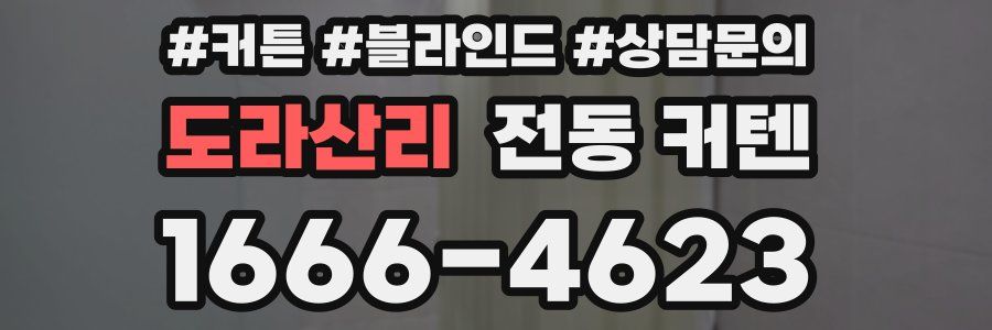 도라산리 전동 커텐
