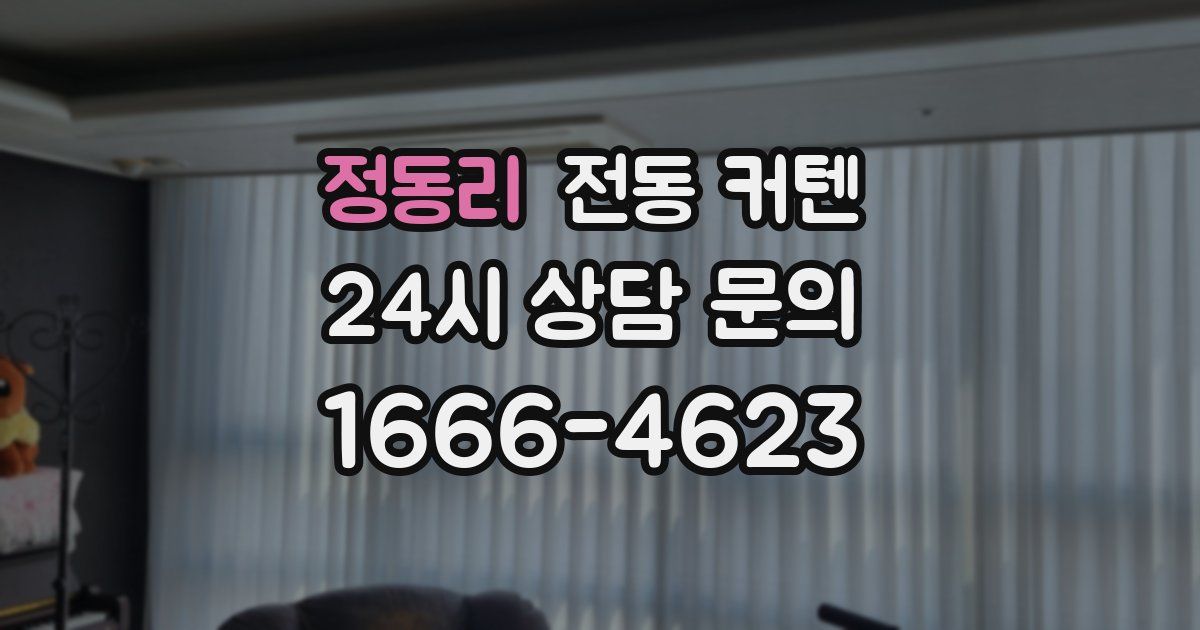 정동리 전동 커텐