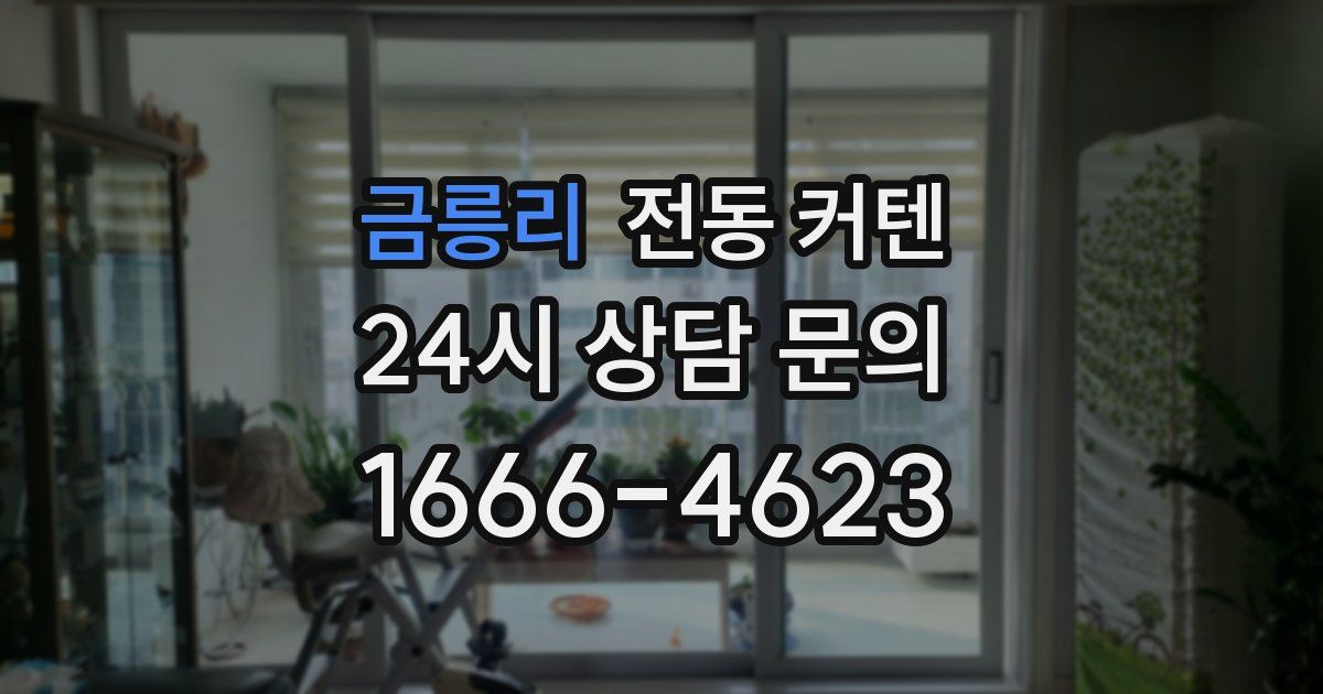 금릉리 전동 커텐