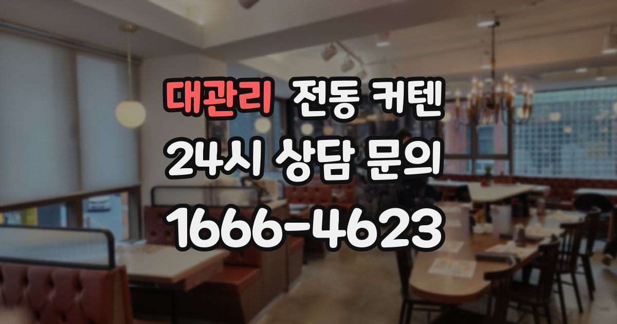 대관리 전동 커텐