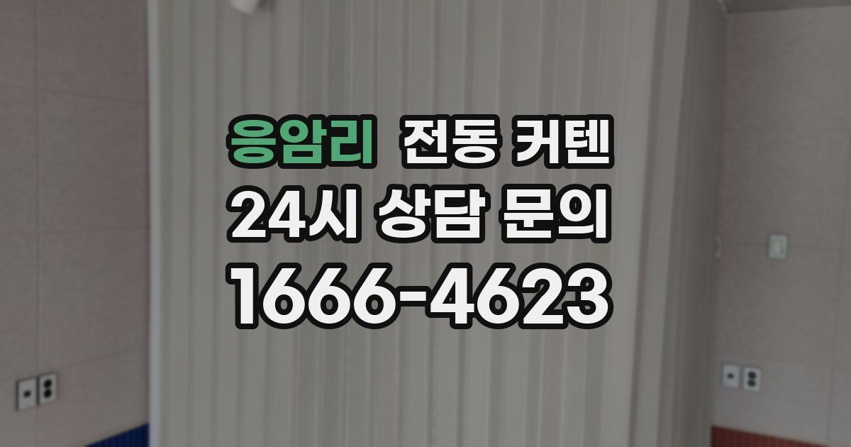 응암리 전동 커텐