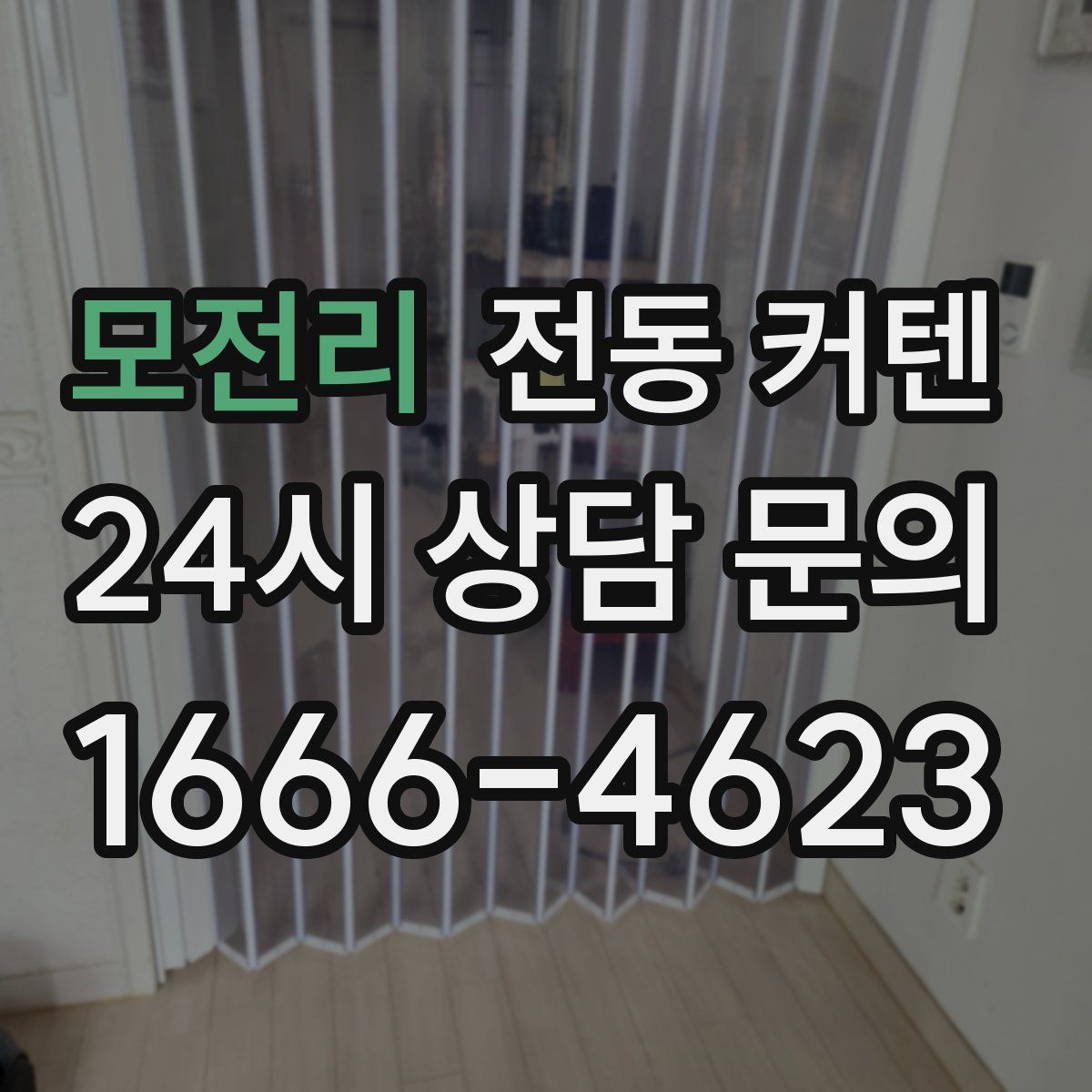 모전리 전동 커텐