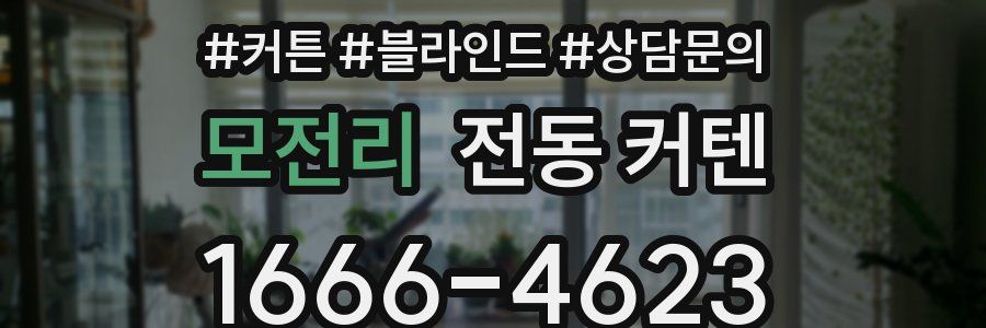 모전리 전동 커텐