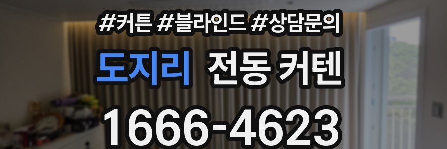도지리 전동 커텐