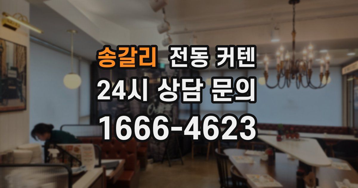 송갈리 전동 커텐