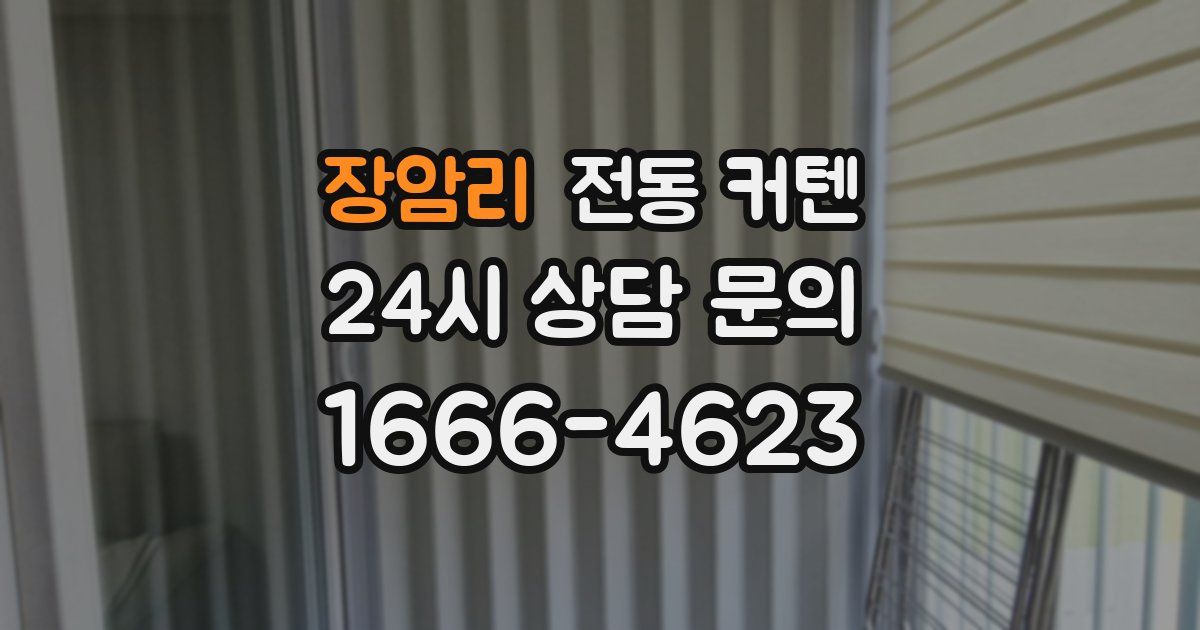 장암리 전동 커텐