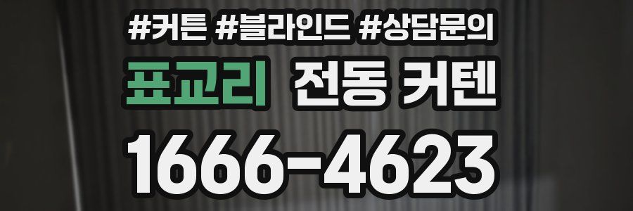 표교리 전동 커텐