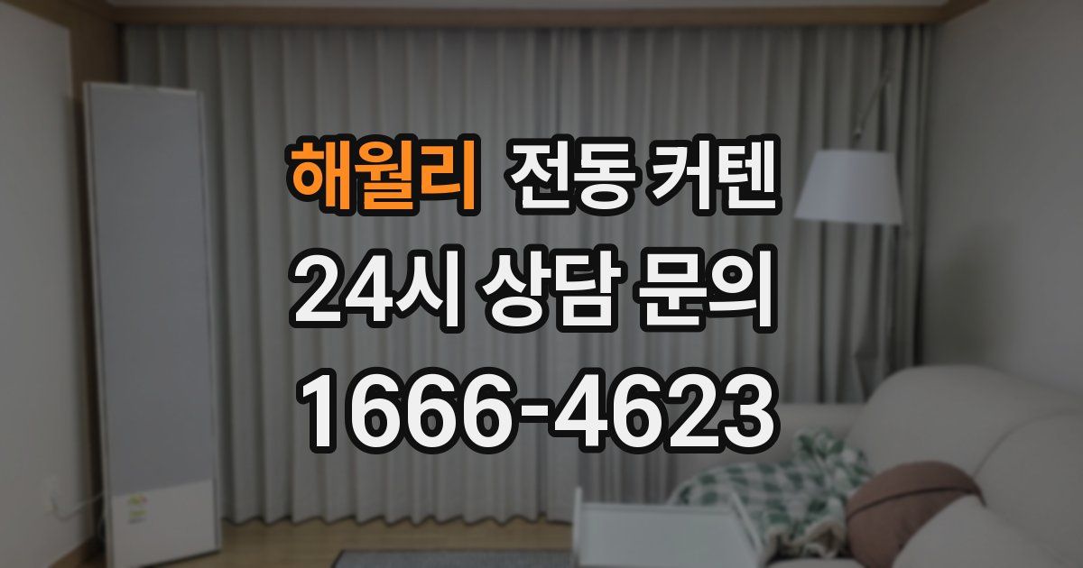 해월리 전동 커텐