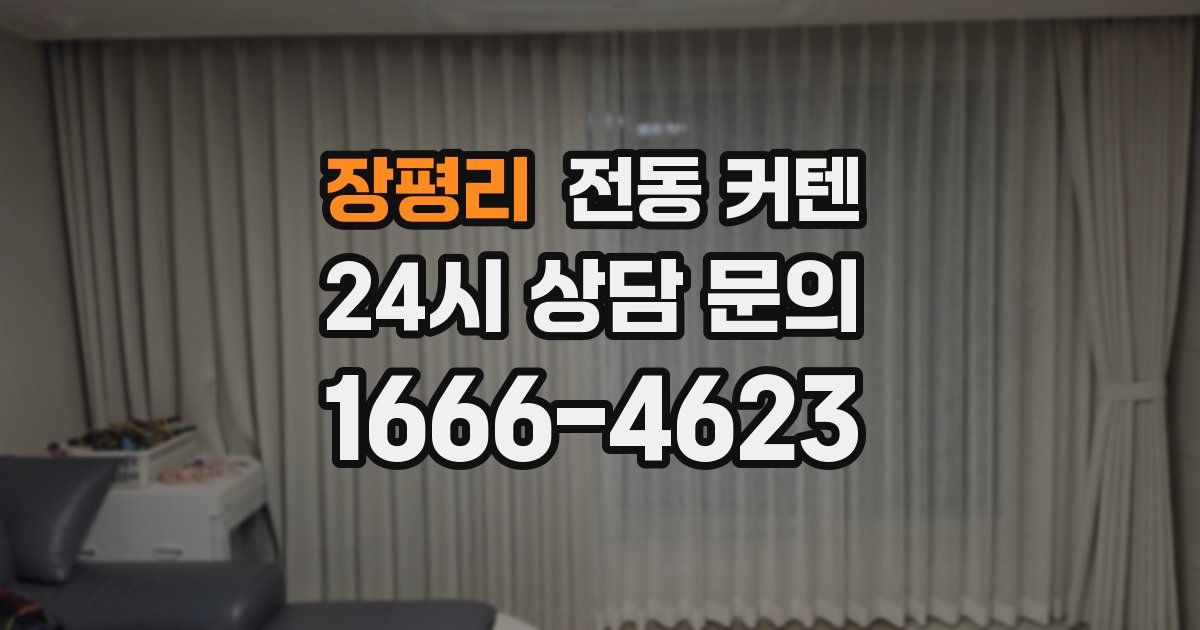 장평리 전동 커텐