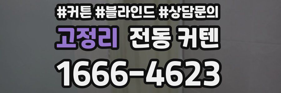 고정리 전동 커텐