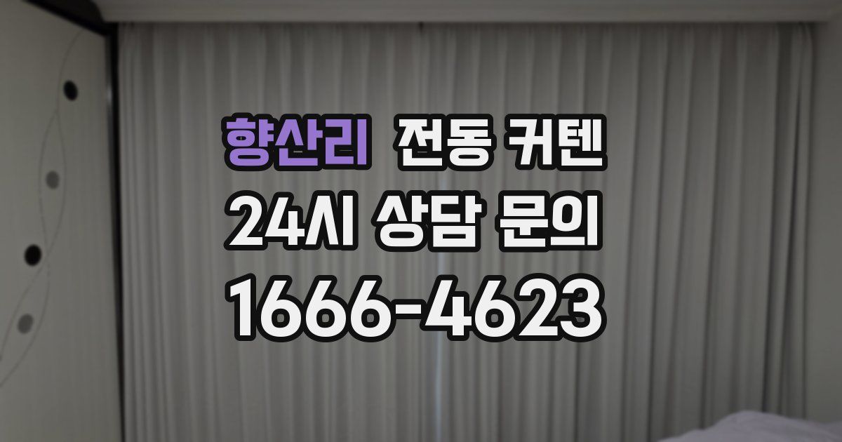 향산리 전동 커텐