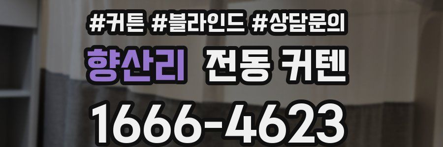 향산리 전동 커텐