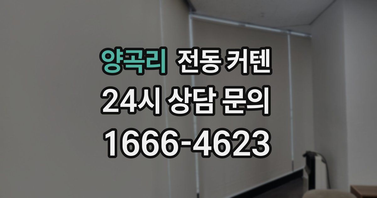 양곡리 전동 커텐