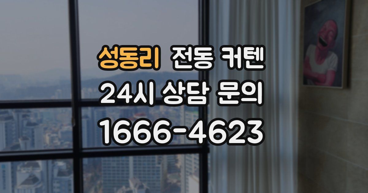 성동리 전동 커텐