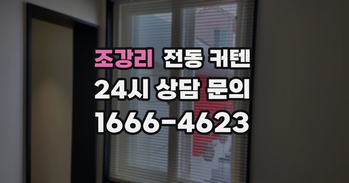 조강리 전동 커텐