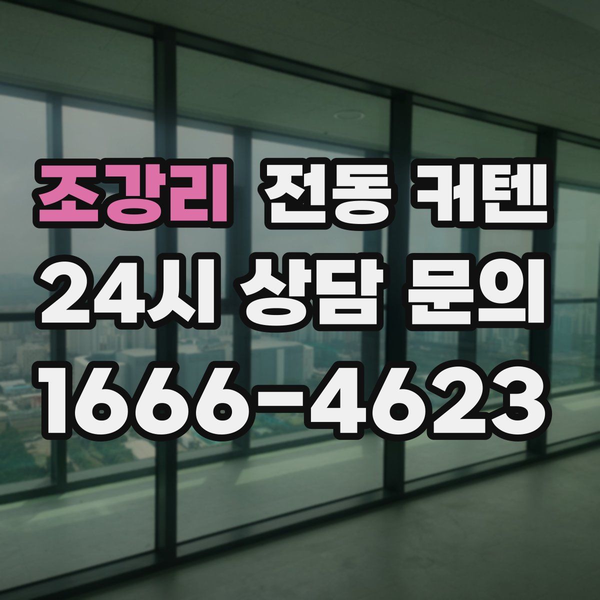 조강리 전동 커텐
