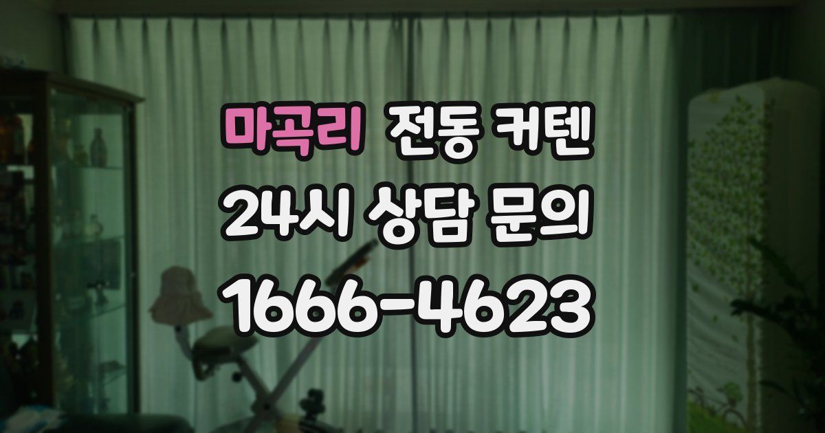 마곡리 전동 커텐