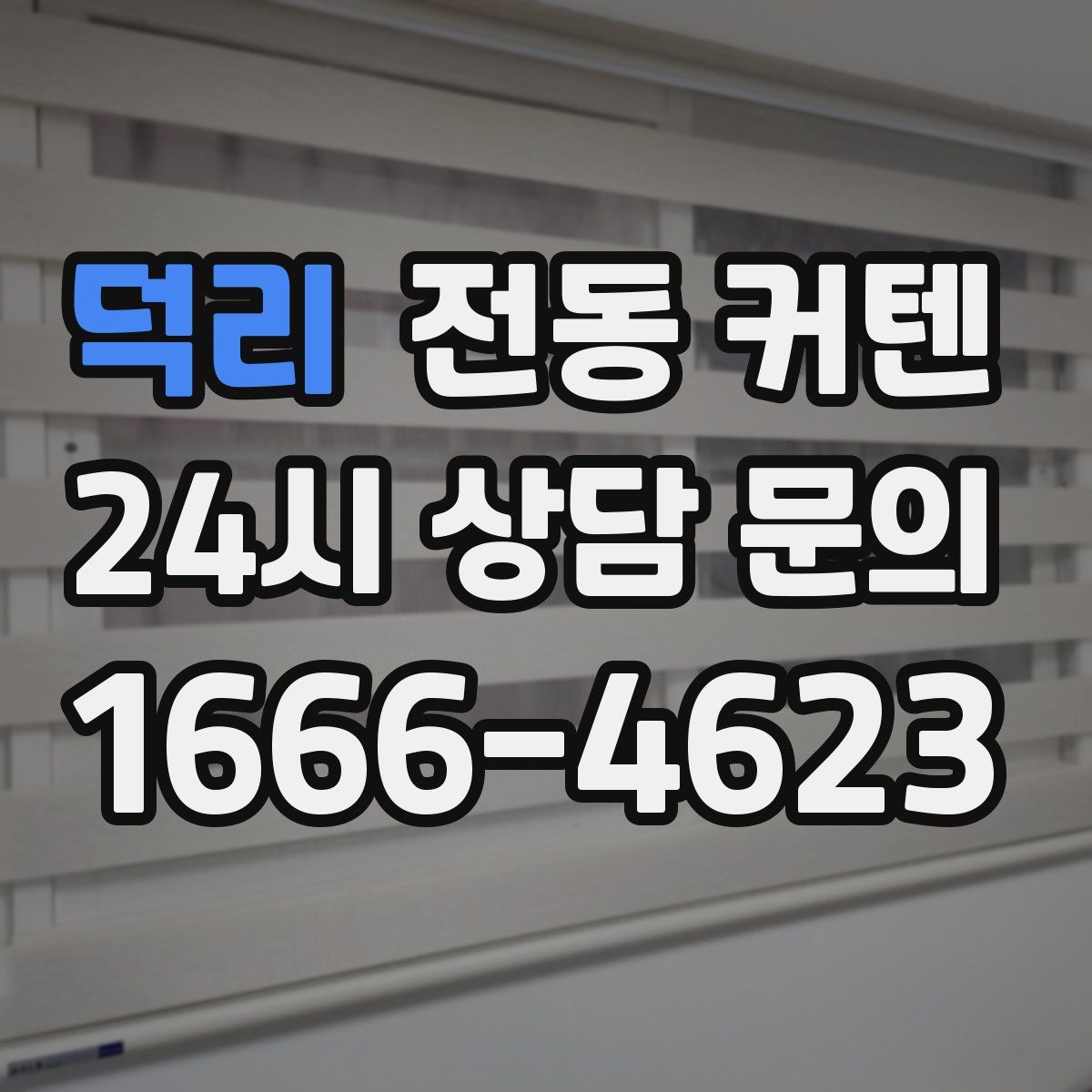 덕리 전동 커텐