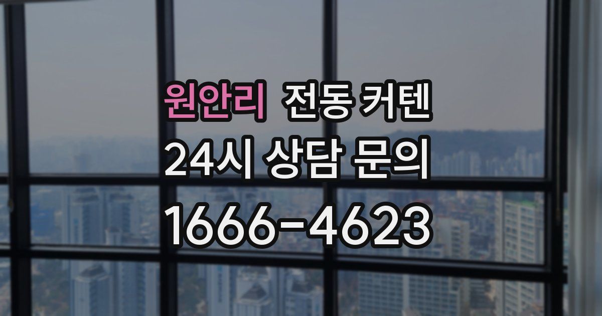 원안리 전동 커텐
