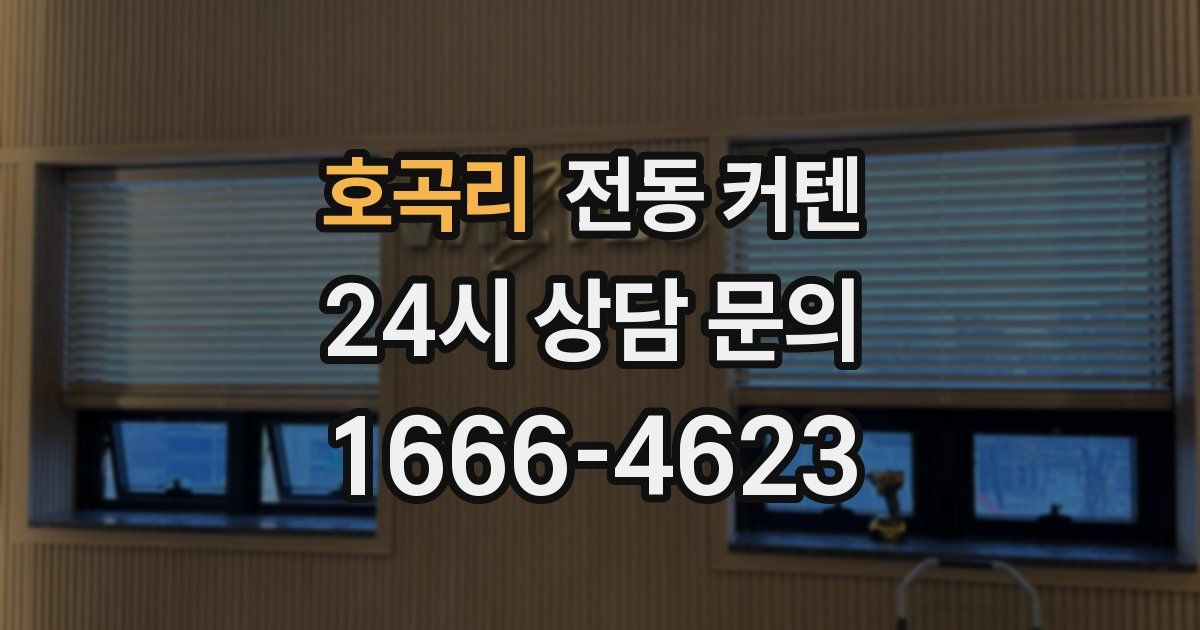 호곡리 전동 커텐