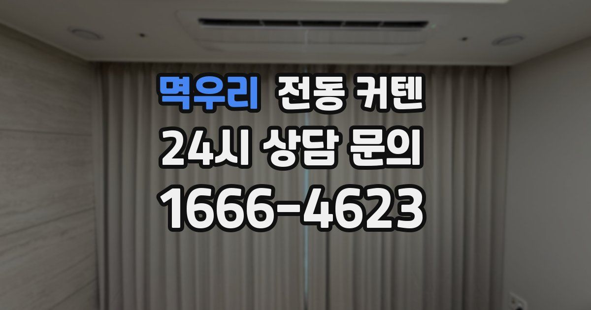 멱우리 전동 커텐