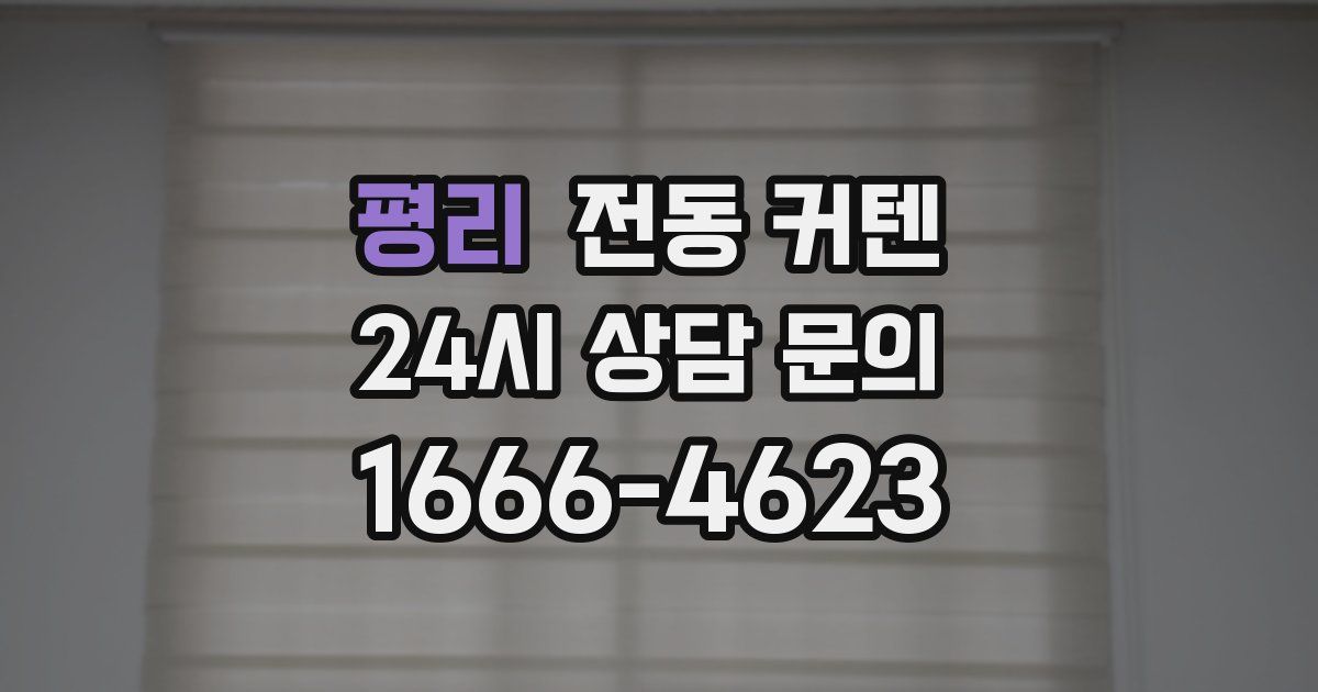 평리 전동 커텐