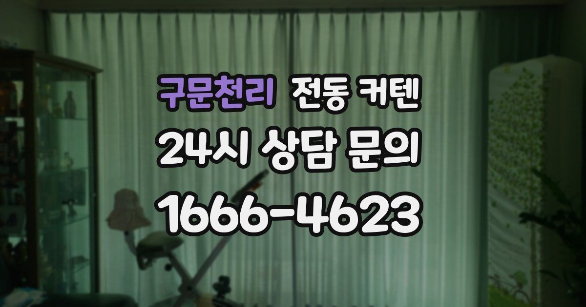 구문천리 전동 커텐