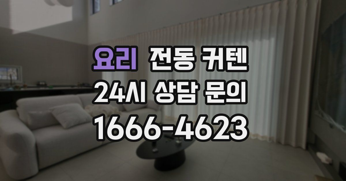 요리 전동 커텐