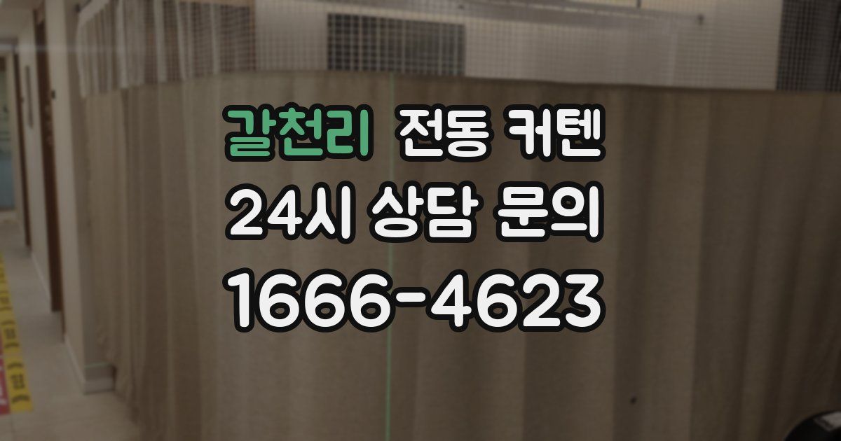 갈천리 전동 커텐