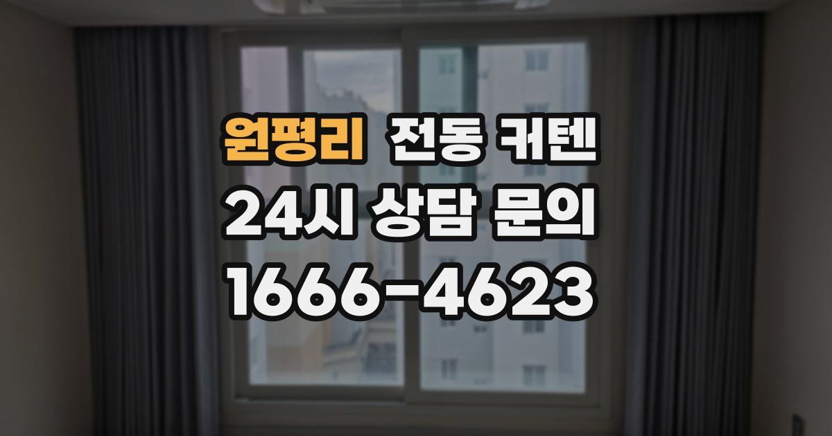 원평리 전동 커텐