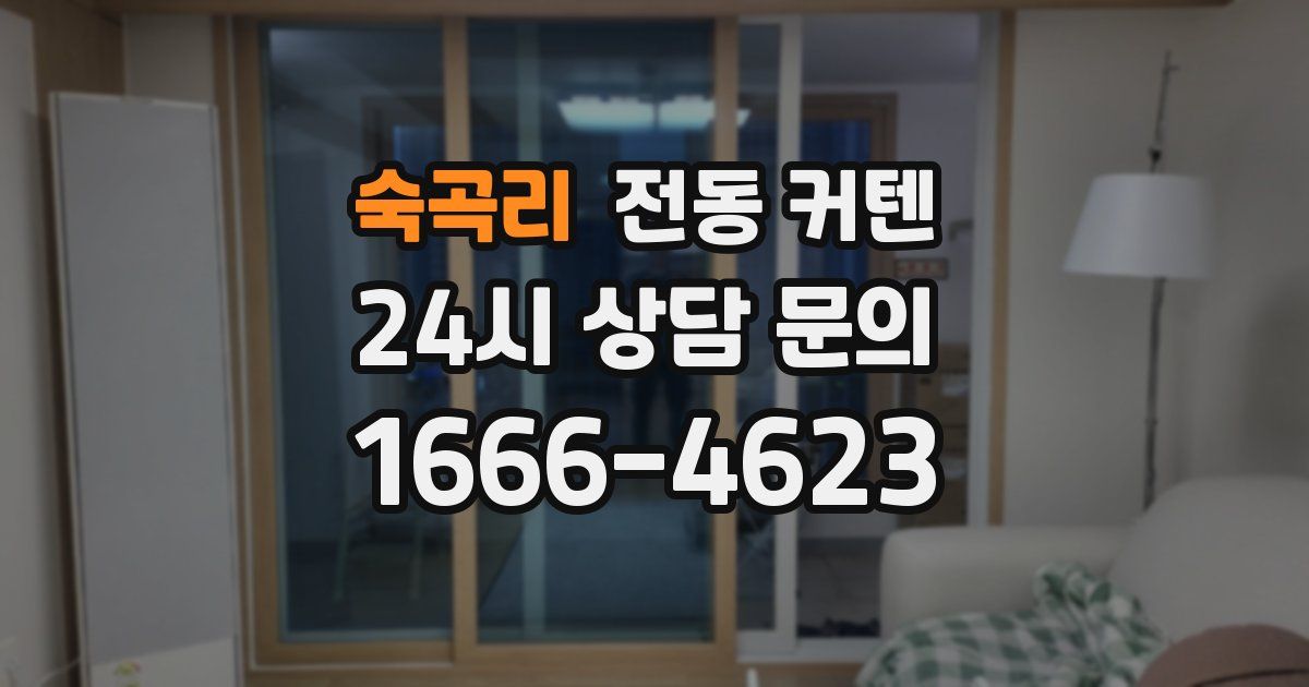 숙곡리 전동 커텐