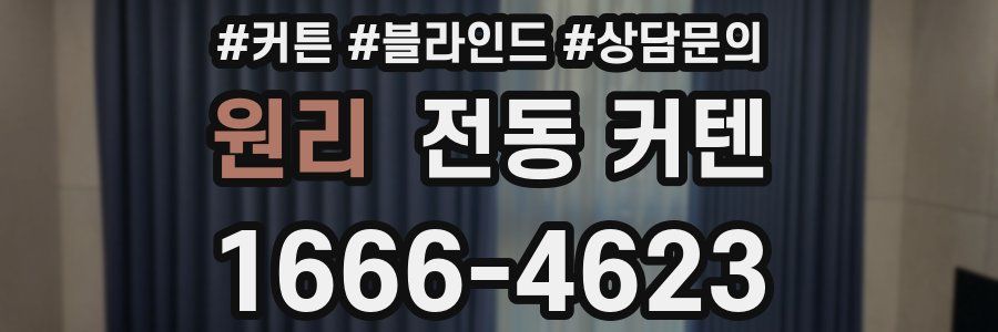 원리 전동 커텐