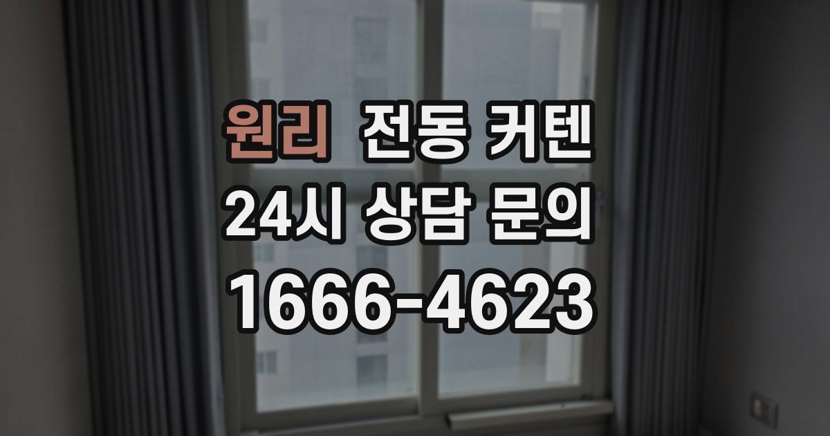 원리 전동 커텐