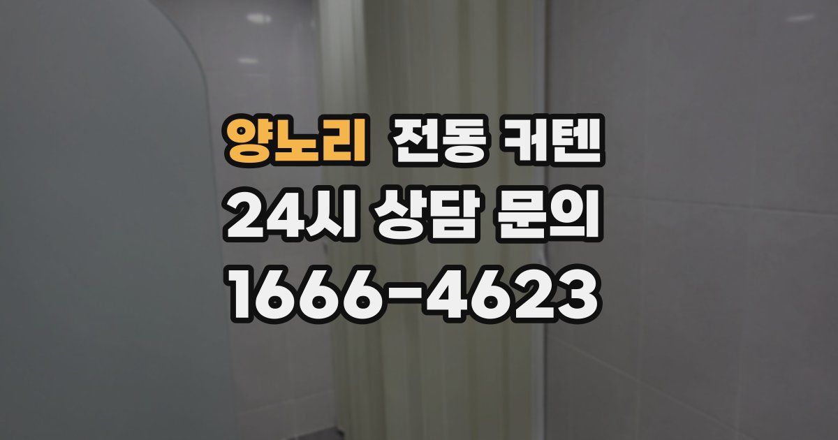 양노리 전동 커텐