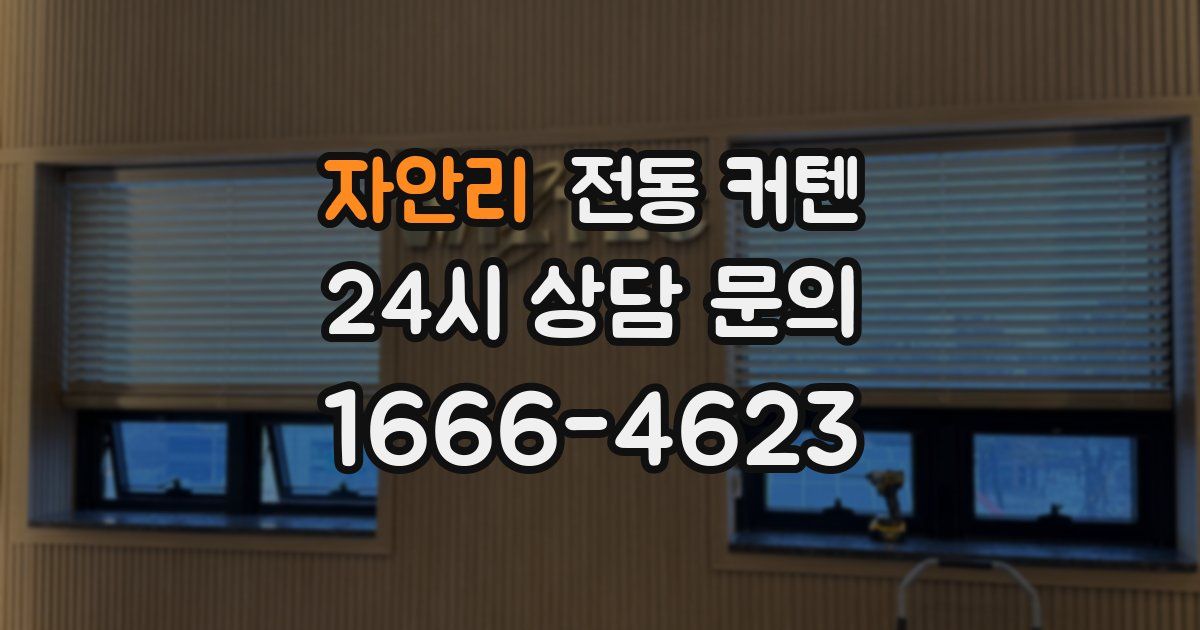 자안리 전동 커텐
