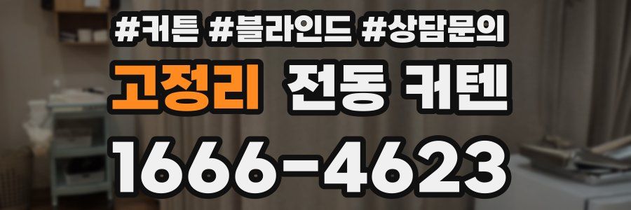 고정리 전동 커텐