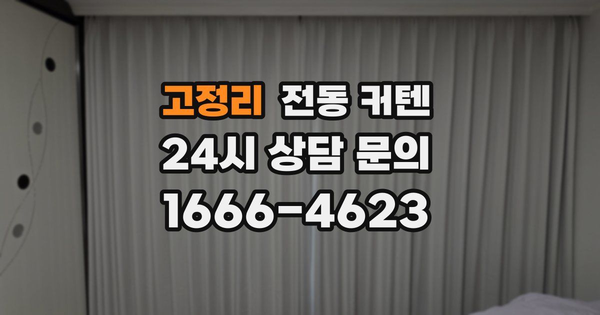 고정리 전동 커텐