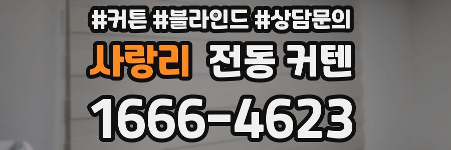 사랑리 전동 커텐