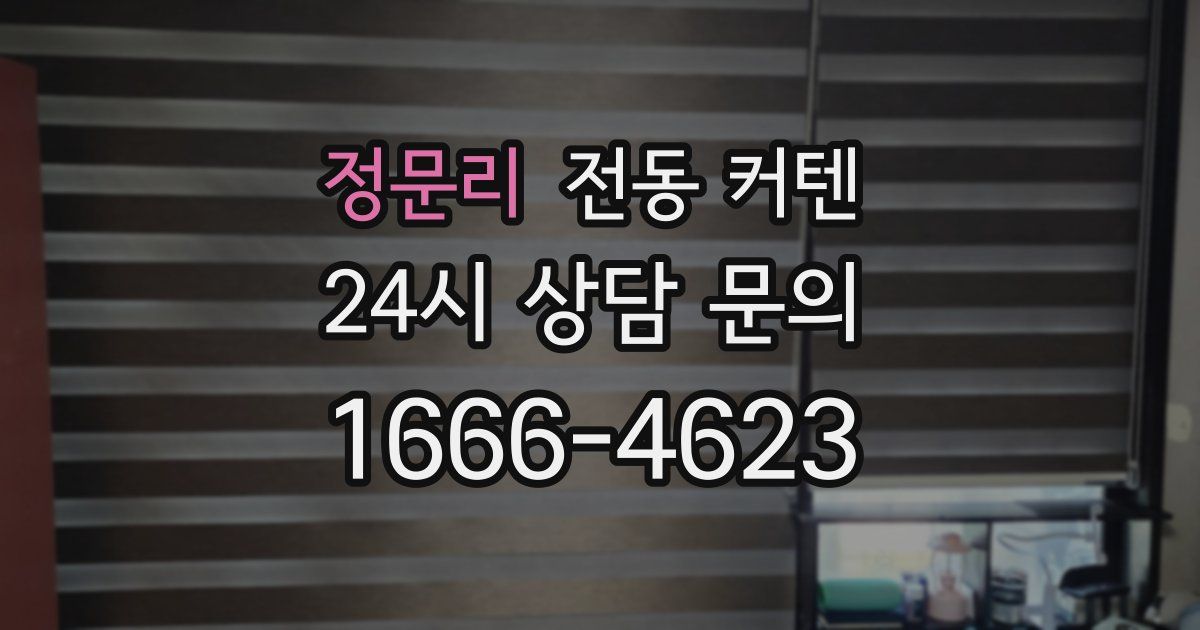 정문리 전동 커텐