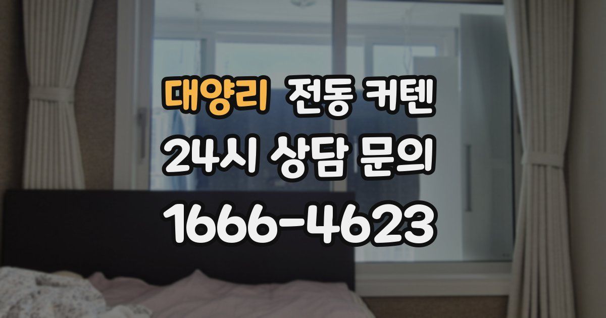 대양리 전동 커텐