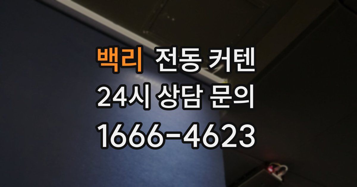 백리 전동 커텐