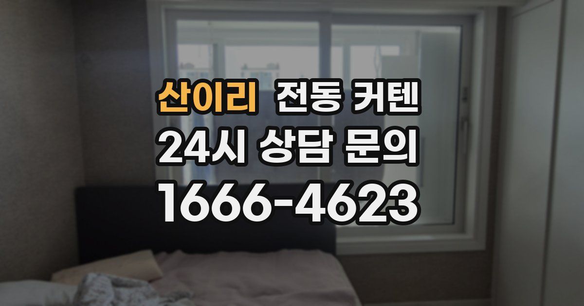 산이리 전동 커텐