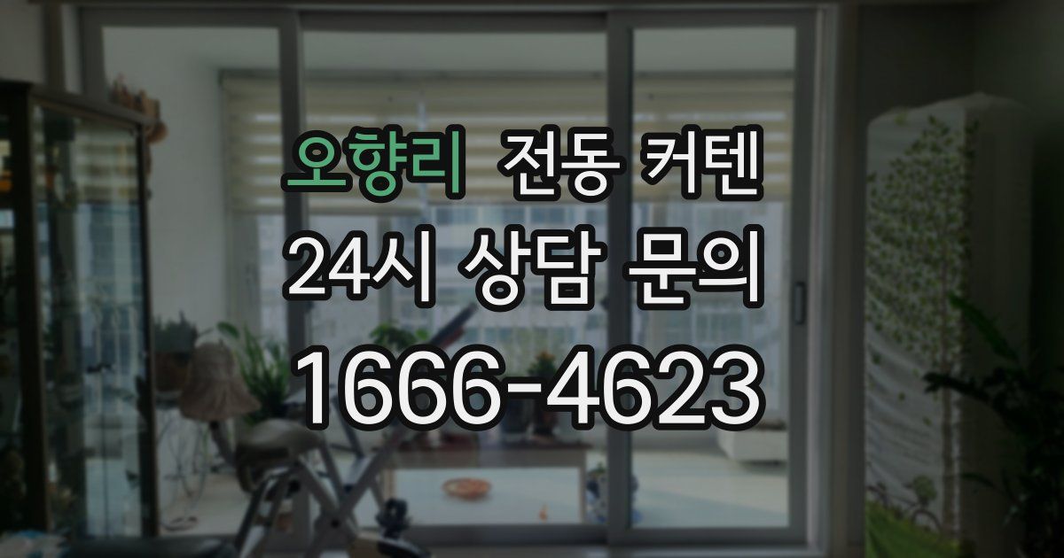 오향리 전동 커텐