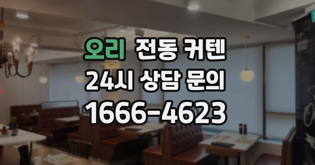 오리 전동 커텐