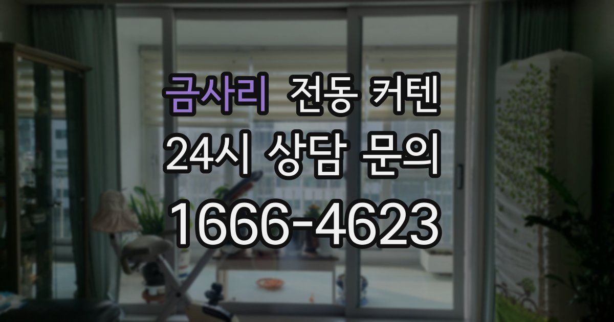 금사리 전동 커텐
