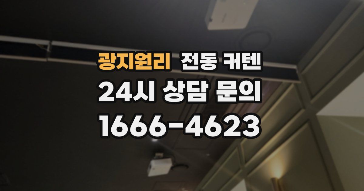광지원리 전동 커텐