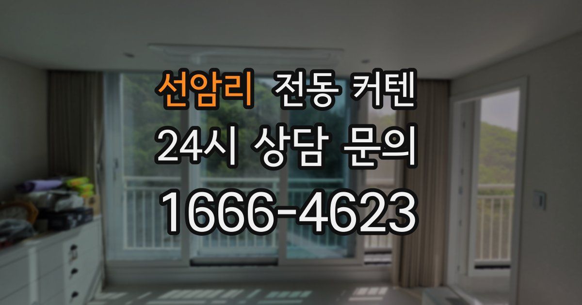 선암리 전동 커텐